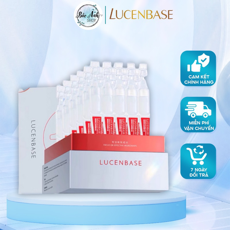 Hộp 30 ống serum 377 Lucenbase 30ml dưỡng trắng da, mờ thâm, làm đều màu da