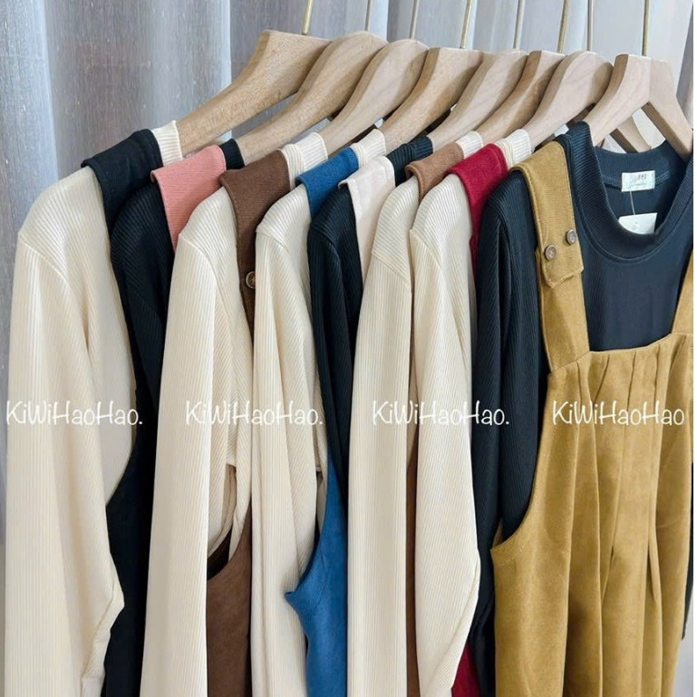 Sét yếm bầu mùa đông, yếm bầu công sở dáng suông dài