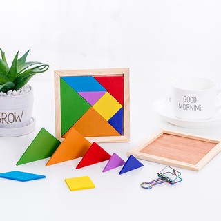 Đồ chơi ghép trí uẩn tangram 11x11cm
