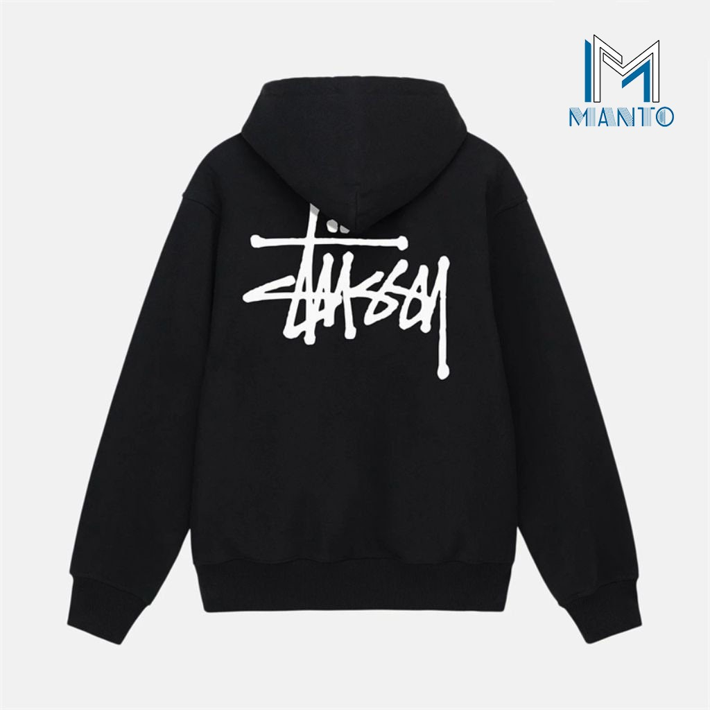 Áo Hoodie STUSSY MANTO Áo Nỉ Bông Form Rộng Dài Tay Unisex Nam Nữ Cao Cấp Hàn Quốc Nhiều Màu AN616