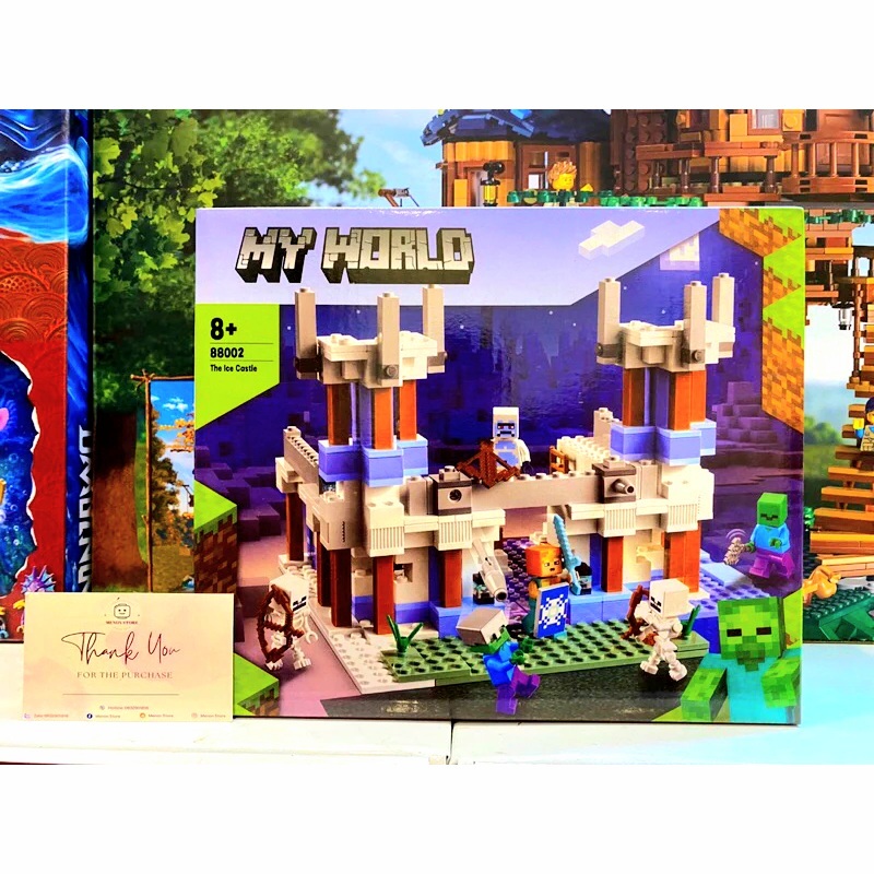Xếp Hình Minecraft 21186 My World 88002 Pháo Đài Băng