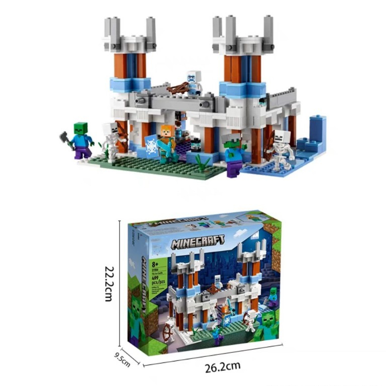 Xếp Hình Minecraft 21186 My World 88002 Pháo Đài Băng