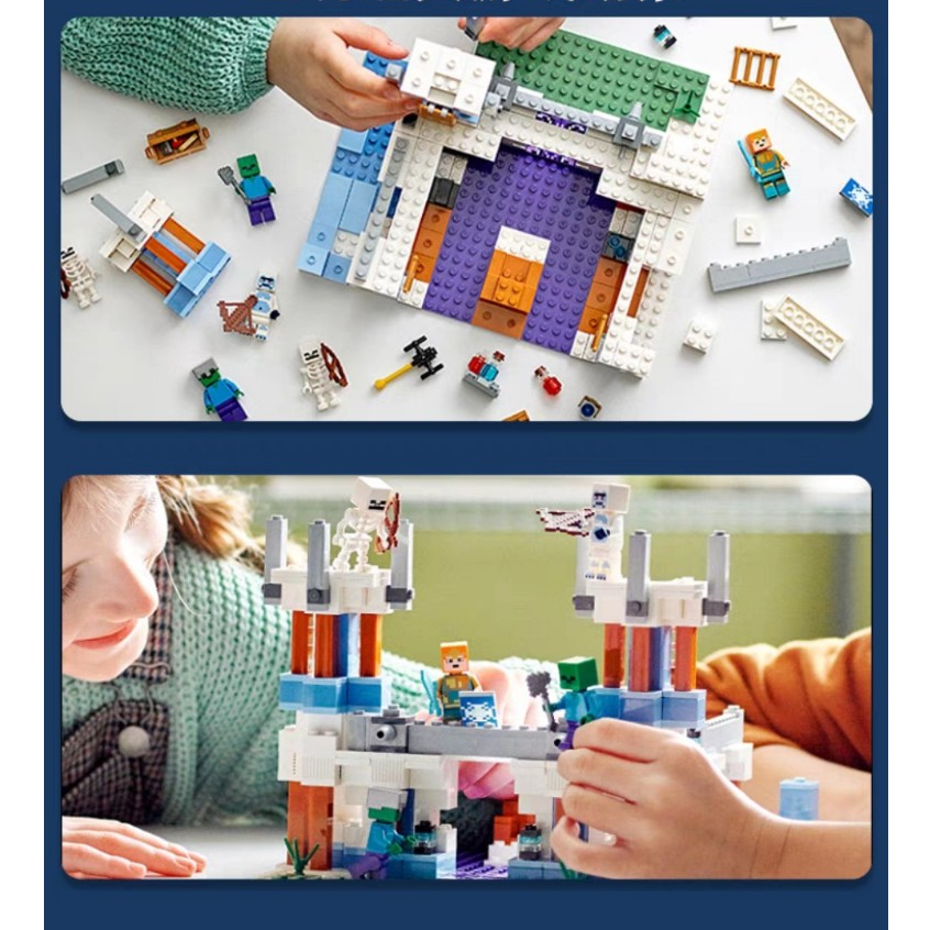 Xếp Hình Minecraft 21186 My World 88002 Pháo Đài Băng