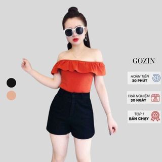 Quần short nữ GOZIN chất liệu vải umi hàn co giãn mềm mát không bai không xù lông thấm hút mồ hôi tốt