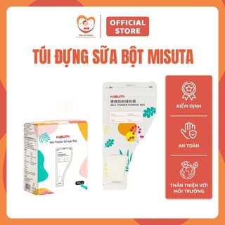 Túi đựng sữa bột Misuta hộp 30 túi ,túi trữ sữa, chia sữa bột đa năng tiện lợi - Hie en store
