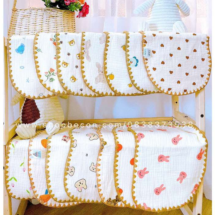 Gối Xô Mềm Mịn 10 Lớp Cao Cấp Thấm Hút Mồ Hôi Cho Bé Sơ Sinh