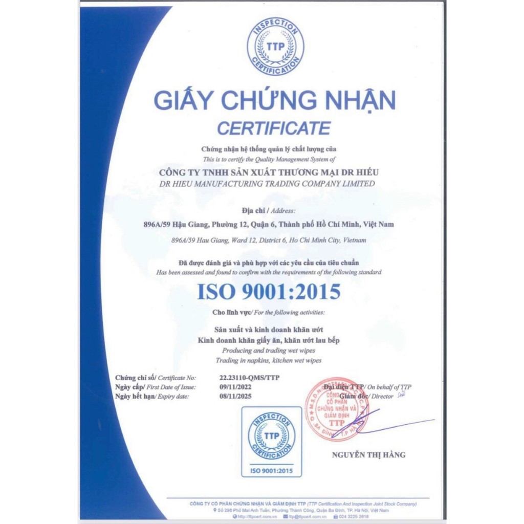 1 GÓI KHĂN ƯỚT AN TOÀN CHO BÉ DR.HIẾU 165G