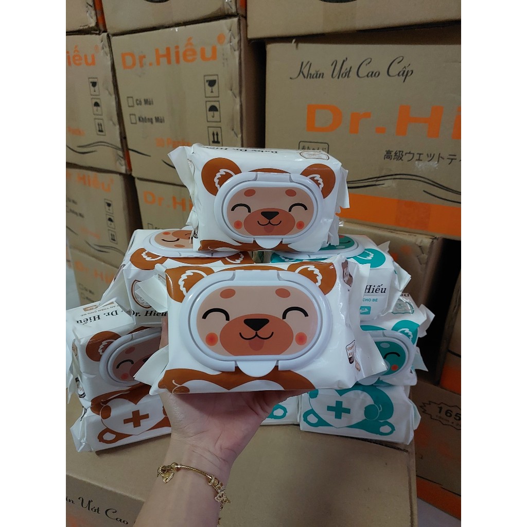 1 GÓI KHĂN ƯỚT AN TOÀN CHO BÉ DR.HIẾU 165G