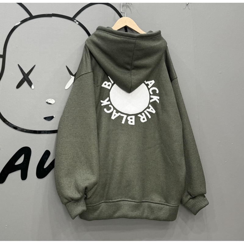 Áo nỉ hoodie lót lông 90s