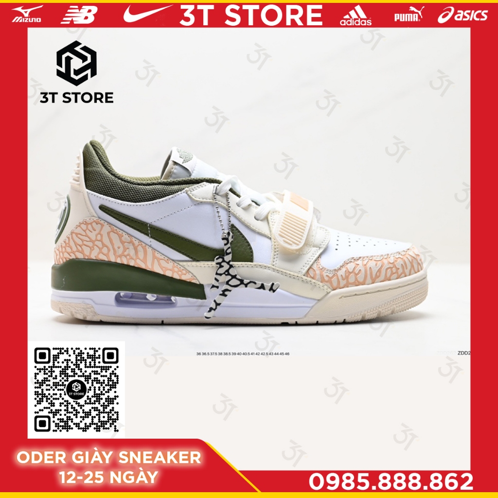 GIÀY SNEAKER MÃ SẢN PHẨM: CD7069-135_Nike Air Jordan Legacy 312 Low”White/Pine Green_FULL BOX_FREE SHIP TOÀN QUỐC