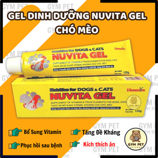  Nuvita gel dinh dưỡng cho chó mèo giúp bổ sung vitamin khoáng tăng đề kháng thèm ăn phục hồi 