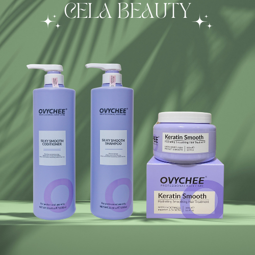 DẦU GỘI XẢ OVYCHEE SILKY SMOOTH SHMPOO 1000ML PHỤC HỒI TÁI TẠO, DƯỠNG ẨM SÂU, KIỂM SOÁT DẦU, NUÔI DƯỠNG NGĂN RỤNG TÓC