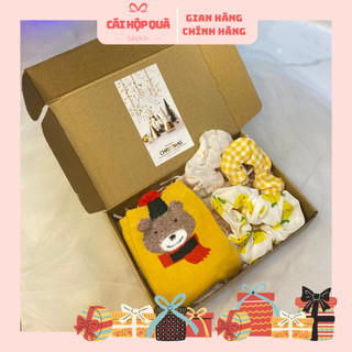 Hộp quà tặng bạn gái Giáng sinh, Gift box tặng người yêu, Set tất giáng sinh và scrunchies - The gift box 10