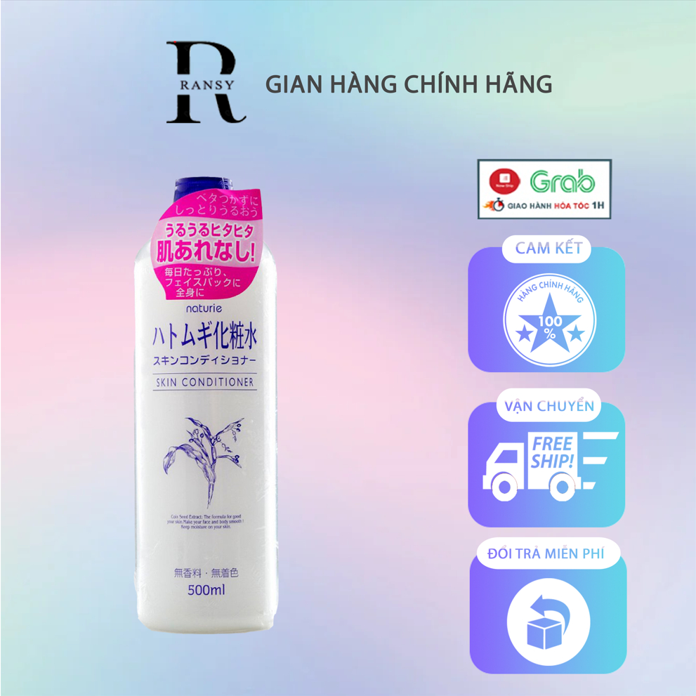 Nước hoa hồng ý dĩ Naturie Hatomugi 500ml Nội Địa Nhật Bản