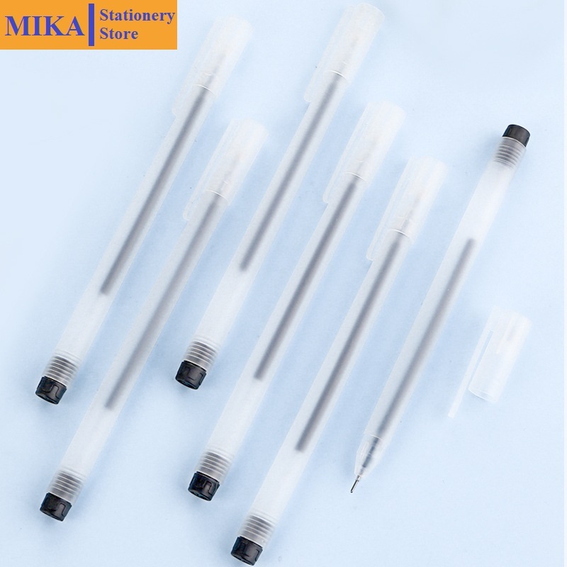 Combo 20 bút bi nước văn phòng mực gel ngòi 0.5 đầu kim mực đều nét chữ đẹp