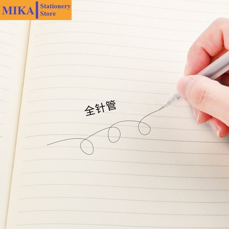 Combo 20 bút bi nước văn phòng mực gel ngòi 0.5 đầu kim mực đều nét chữ đẹp