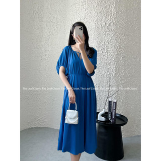 NEW COLLECTION - Đầm dài cổ dây nơ - Thêm một chất liệu lụa mềm, mát của nhà The Leaf Closet