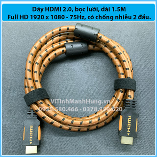 Dây cáp 2 đầu hdmi chuẩn 1.4 / 2.0 dài 1.5m / 3m.