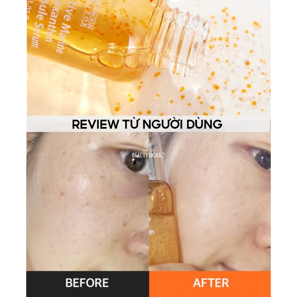 Serum & kem giảm thâm nám chống oxy hóa SUNGBOON ASTAXANTHIN CAPSULE