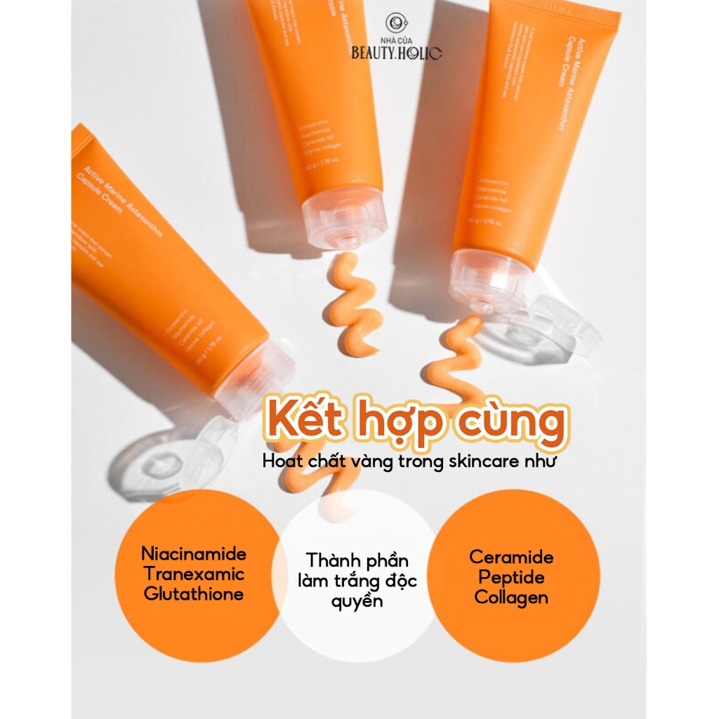 Serum & kem giảm thâm nám chống oxy hóa SUNGBOON ASTAXANTHIN CAPSULE