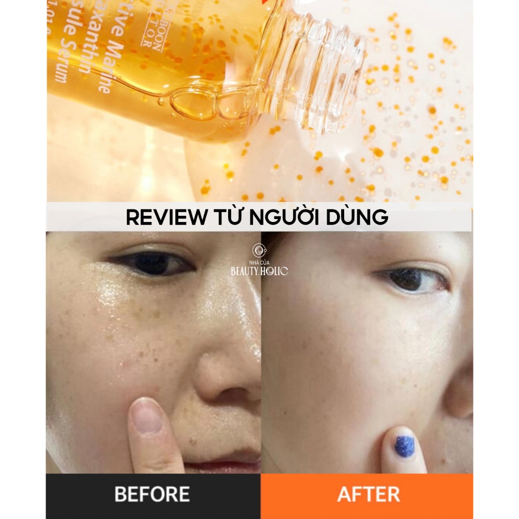 Serum & kem giảm thâm nám chống oxy hóa SUNGBOON ASTAXANTHIN CAPSULE