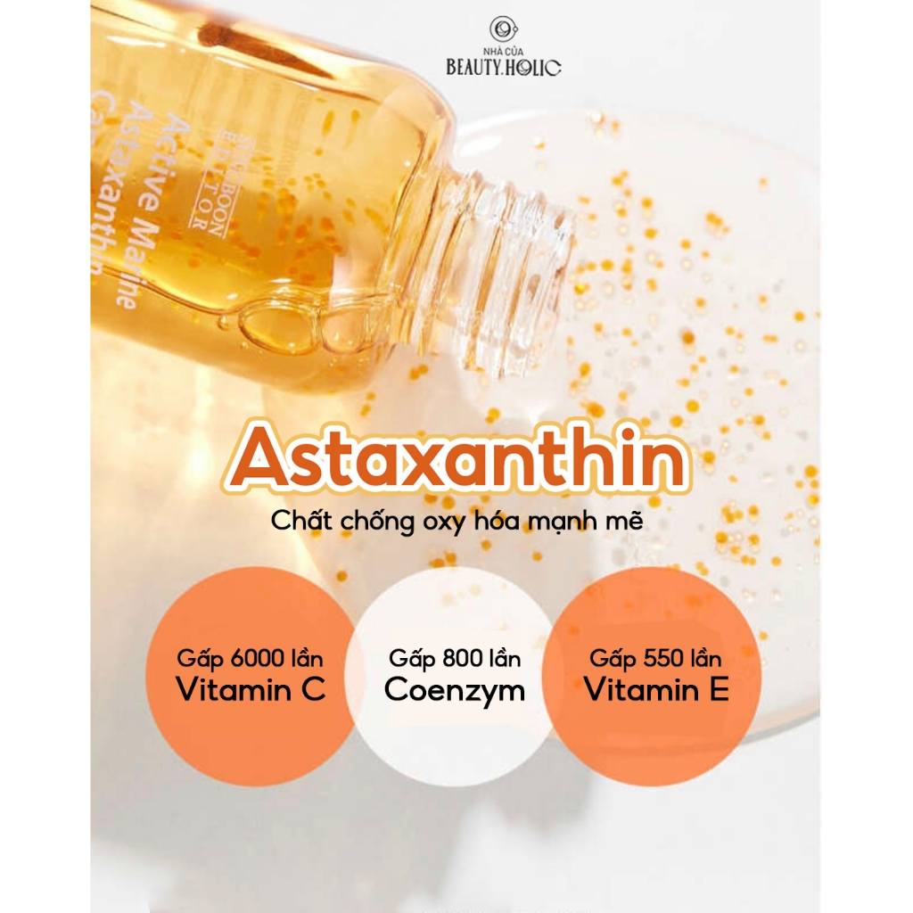 Serum & kem giảm thâm nám chống oxy hóa SUNGBOON ASTAXANTHIN CAPSULE
