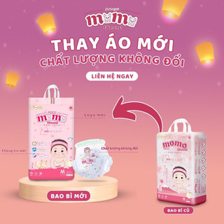 Bỉm momo diamond organic s64/ m60/l54/xl50/xxl48/xxxl46 tinh chất hoa anh đào.