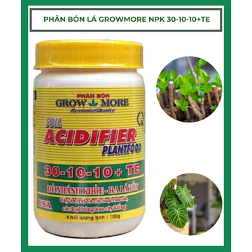 Phân bón lá Growmore Soil Acidifier 30-10-10+TE