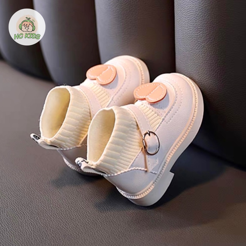 Giày bốt cao cổ ấm áp cho bé gái