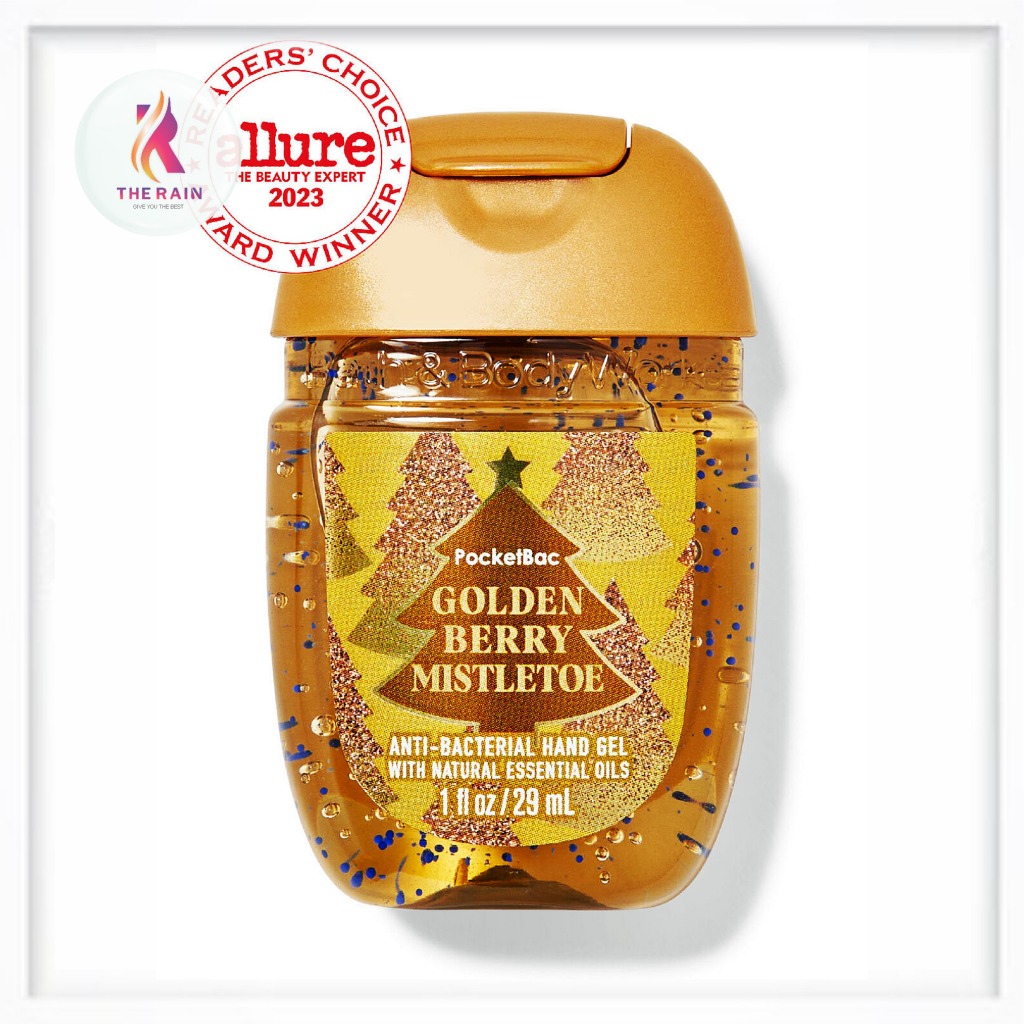 Gel rửa tay khô Bath & Body Works Golden Berry Mistletoe 29ml