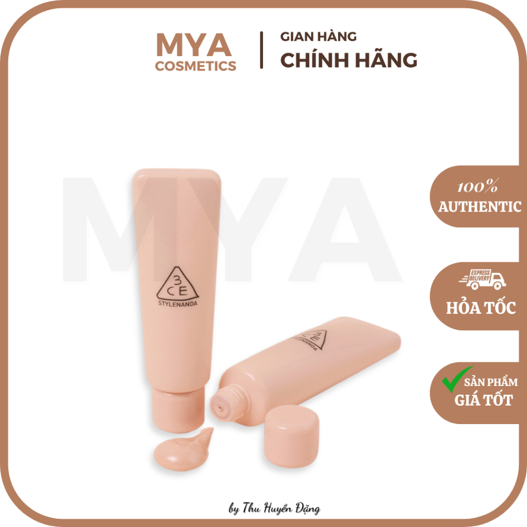 Kem Lót 3CE Glow Beam 45ml (Hồng)