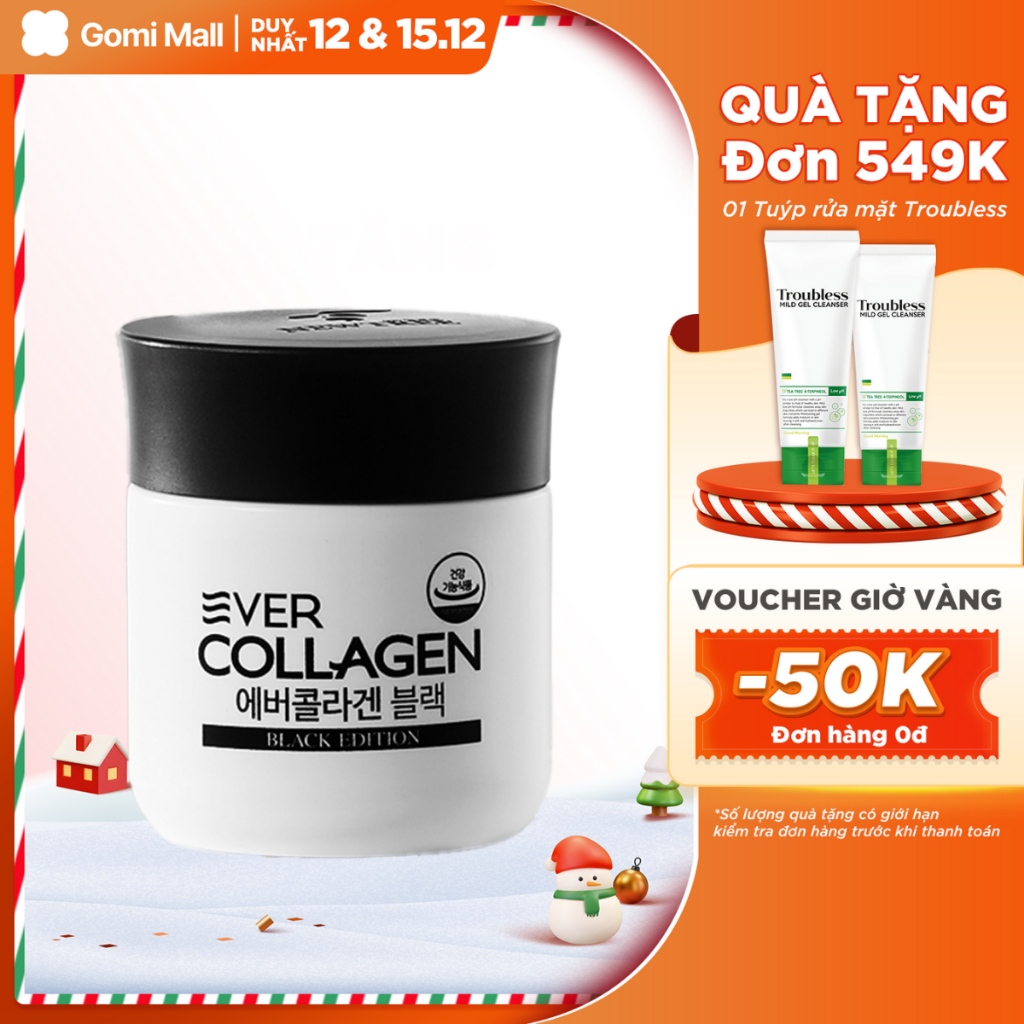 Viên uống Collagen Ever Collagen Black - 4 Weeks cho nam giới (750mg x 84 viên) Gomi Mall