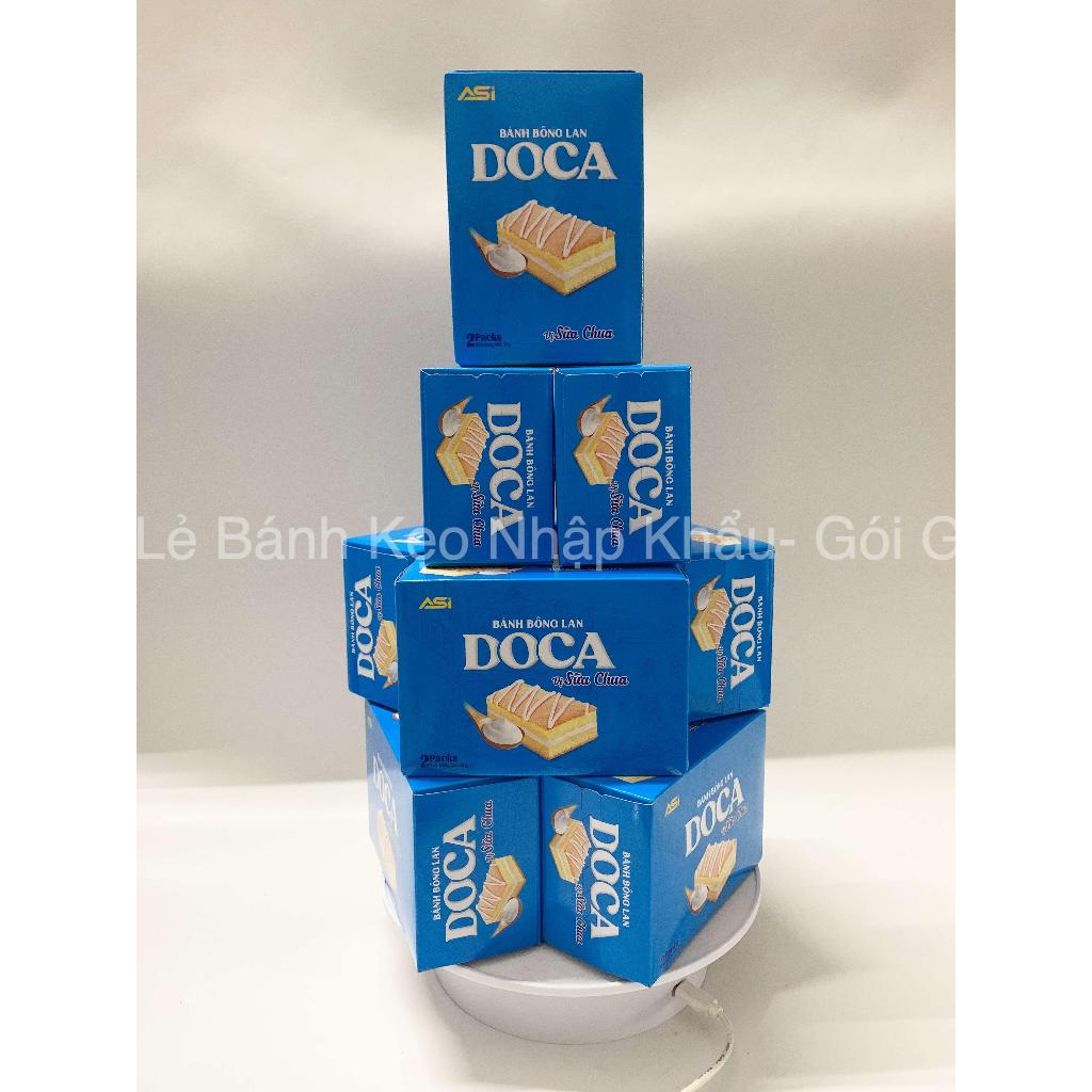 Lốc 10 hộp bánh bông lan Doca, bánh làm tháp 2024, bánh Tết