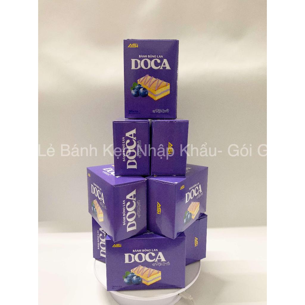 Lốc 10 hộp bánh bông lan Doca, bánh làm tháp 2024, bánh Tết
