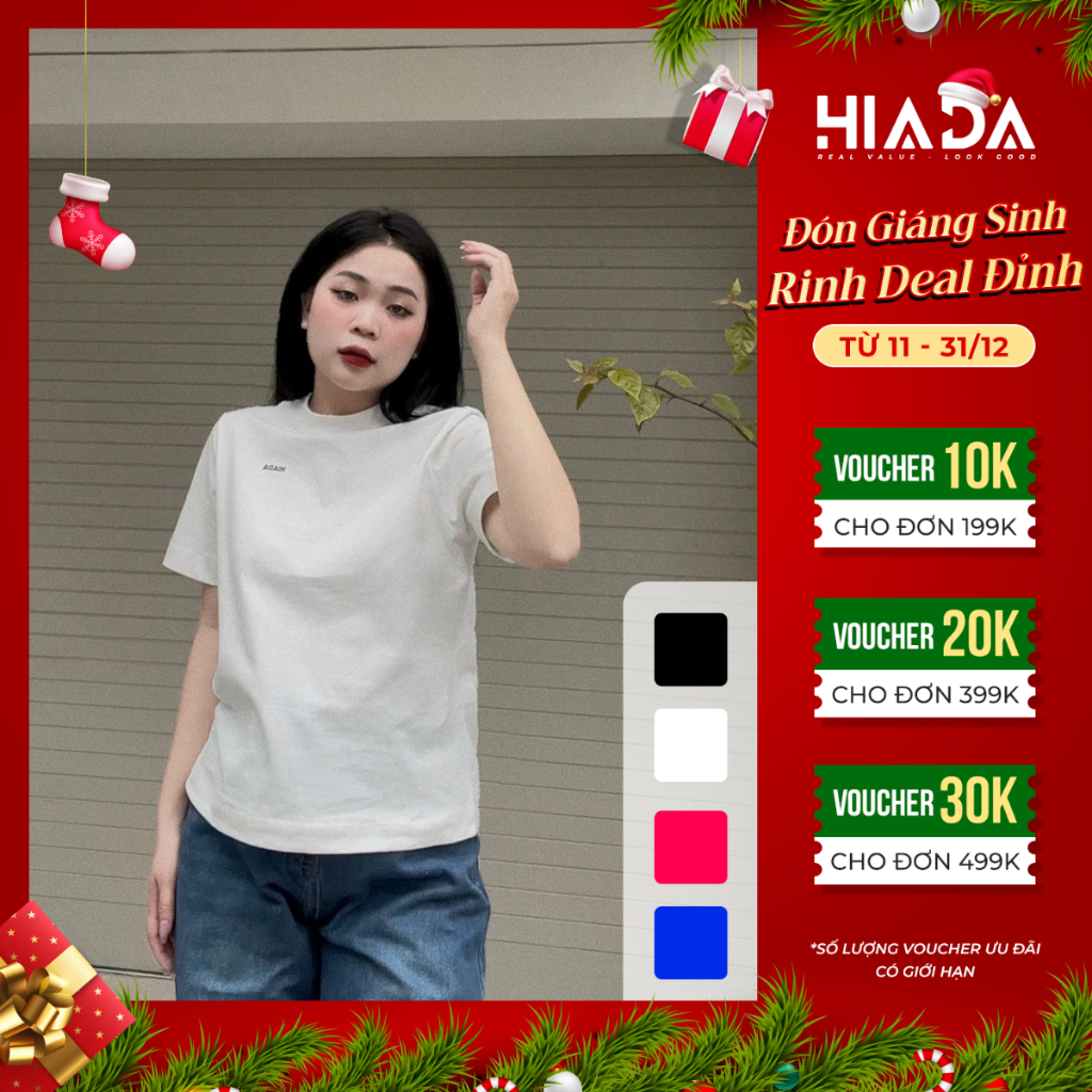 Áo Thun Nữ Babytee HIADA Cổ Tròn Vải Cotton Thoáng Mát