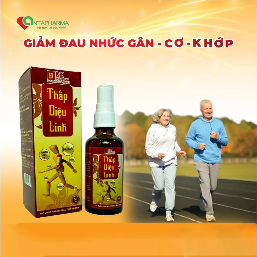 Xịt giảm đau nhức xương khớp Thấp Diệu Linh (Chai 50ml) tác dụng nhanh