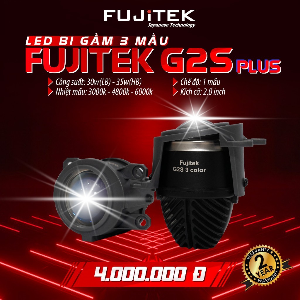 Bi gầm led Fujitek G2S plus 2.0 inch 2 chế độ pha cos chống chói BH 24 tháng