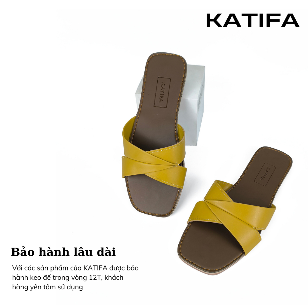 Dép Nữ Quai Chéo KATIFA K116D Dép Bệt Thời Trang Quai Ngang Bảo Hành 12T