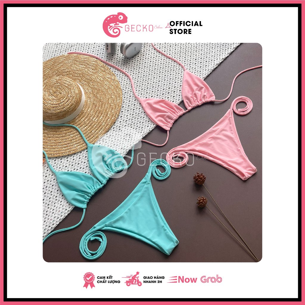 Bikini GECKO 2 Mảnh Tam Giác Quần Nhỏ Gợi Cảm 2M43-C