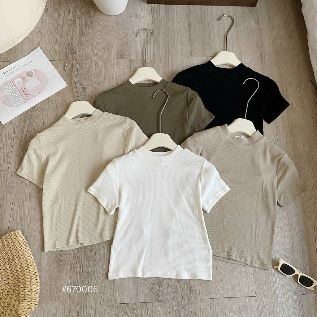 Áo thun tăm ôm trơn 670006