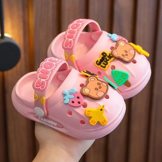 Hcm - dép sục crocs dép shoes chống trượt kèm sticker cho bé trai bé gái mẫu mới 2023