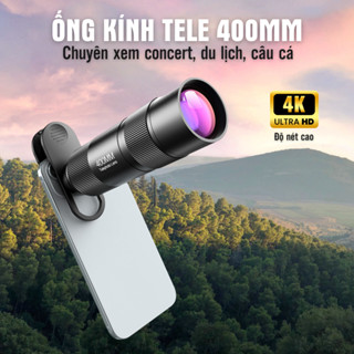  Ống kính tele 400mm T PICARTVN lens nhìn xa chuyên chụp ảnh quay video cho điện thoại độ nét 4K 