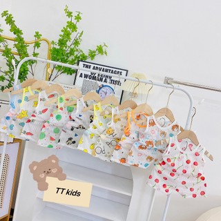 Bộ ba lỗ cotton giấy cho bé trai , bé gái 6-13kg