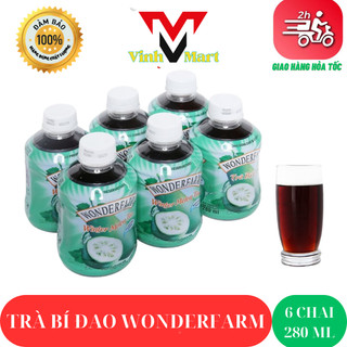 Trà bí đao chai pet 1 lốc 6 chai 280 ml - vinhmart