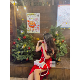 (SẴN-SG) LINA DRESS - ĐẦM PHI LỤA 2 DÂY XẺ ĐÙI TÀ XÉO ÔM BODY HÀNG THIẾT KẾ 🫦