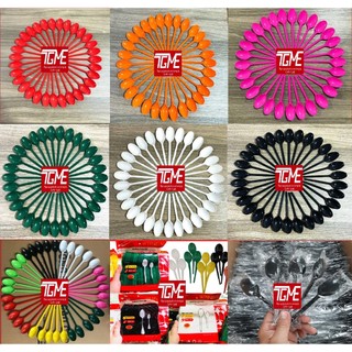 [TGMF]-[Thìa]  Muỗng Nhựa Cứng Dùng Một Lần Không Mùi-Đủ Màu Túi 50c