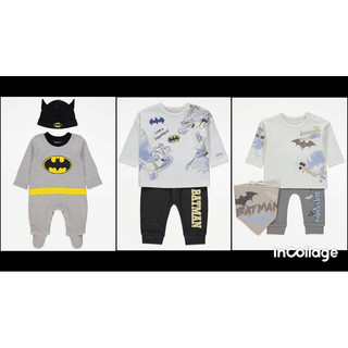 Set bộ dài tay, body liền tất Batman George UK
