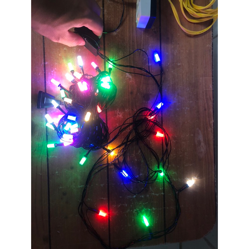 Dây đèn led A7 nhiều màu- nhót 10mét 56 bóng đèn chống nước nhiều màu siêu đẹp mẫu mới 2023. Trang Trí noen .Tết. Cafee.