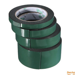 Băng dính xốp xanh 2 mặt khổ 1.7cm và 4cm