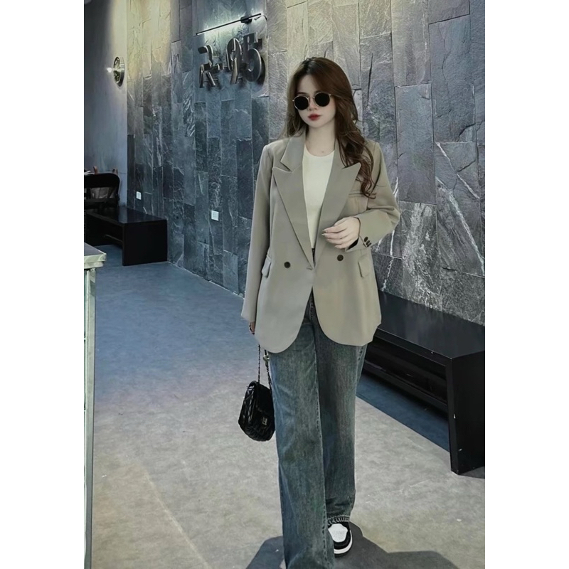 Áo Blazer boiling khuy chéo 266